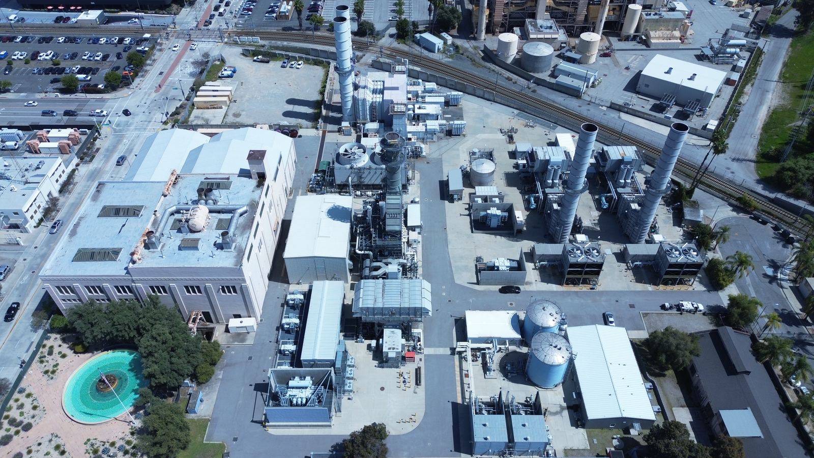 Glenarm Power Plant from the air
